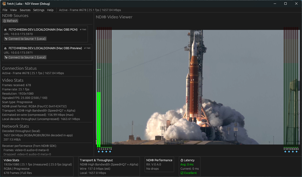 Laika NDI® Multiviewer Debug and Statistics Viewer