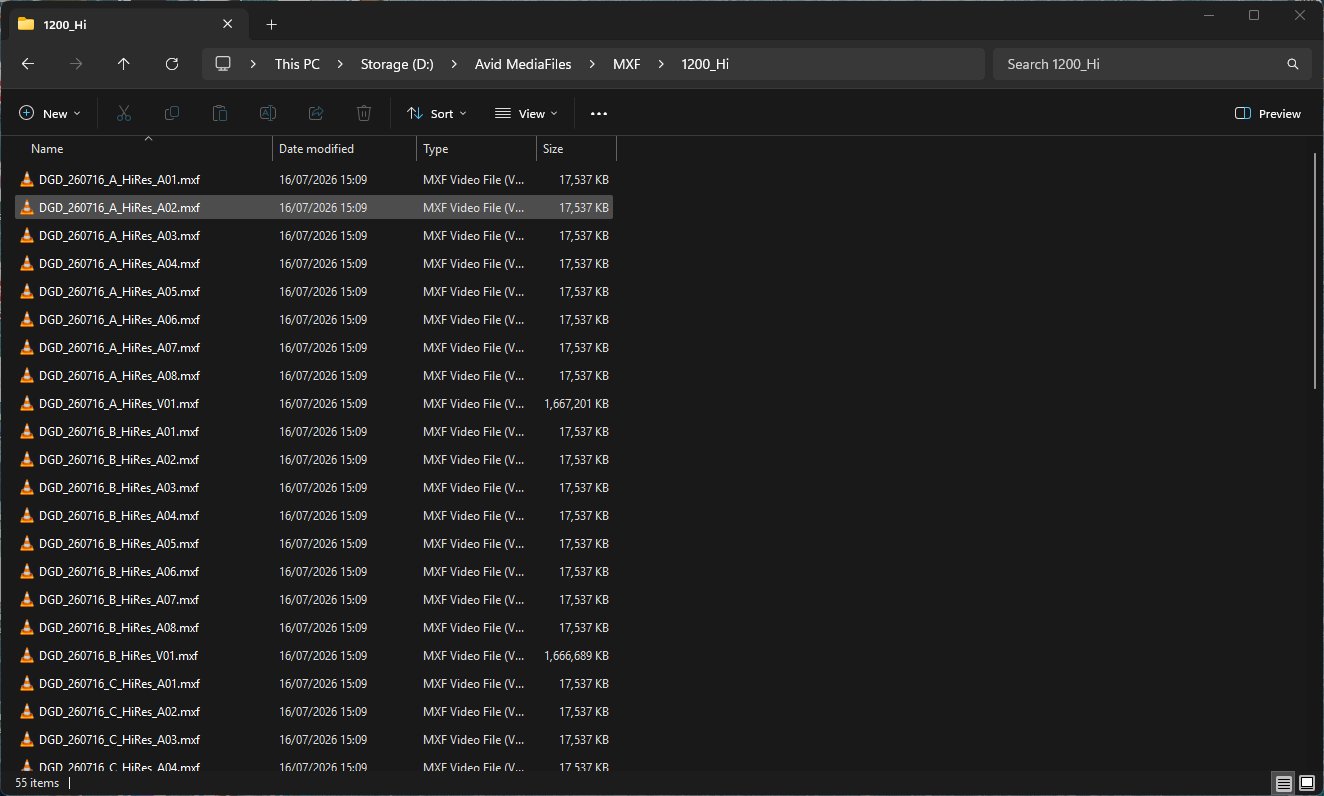 Clear, Avid-compatible filenames after renaming with Togo